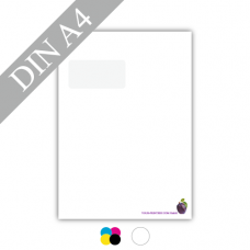 Stationery | 80gsm offset paper white | DIN A4 | 4/0-coloured